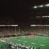 A football stadium filled with lots of people