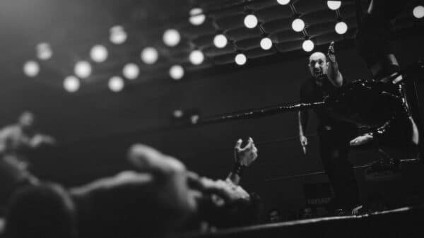 two men playing boxing
