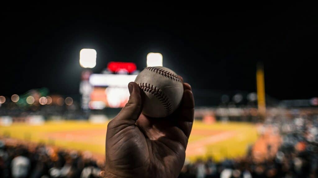 white baseball